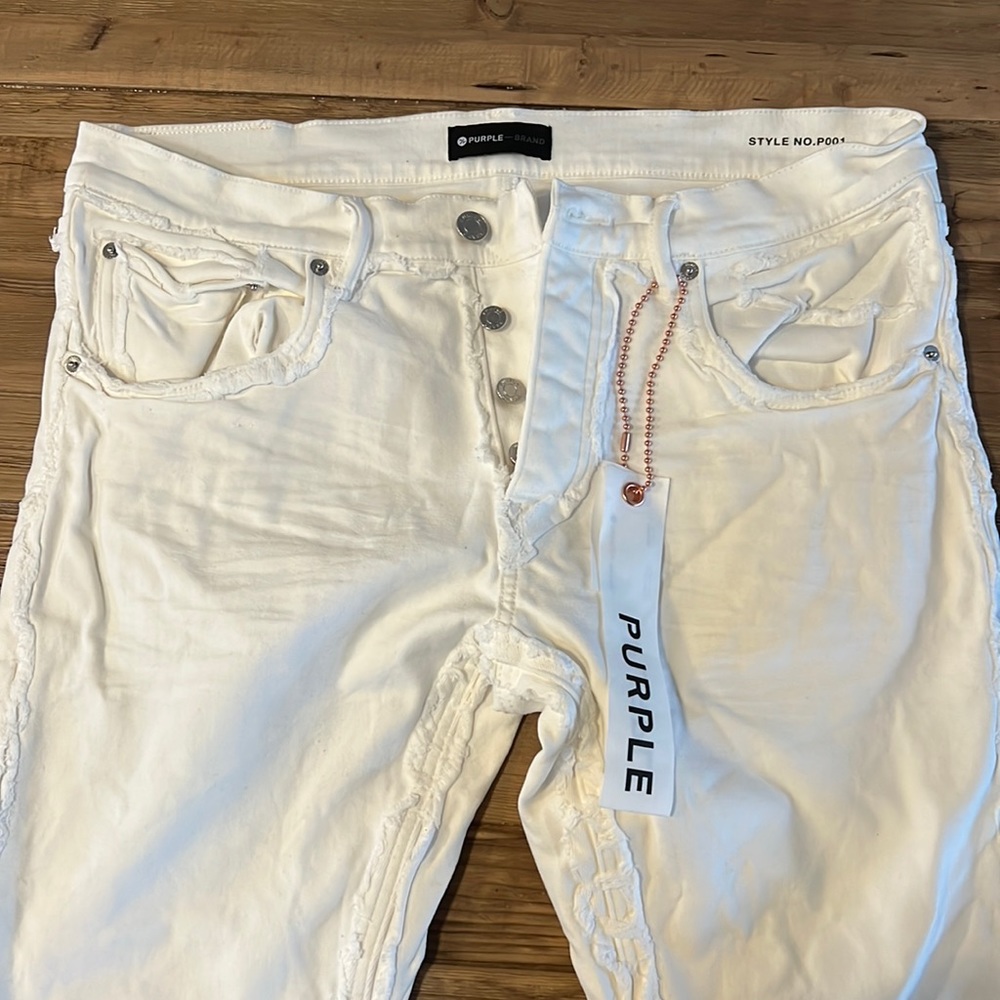 Purple Men’s P001 White Wash Jean. Size 36. Never worn
